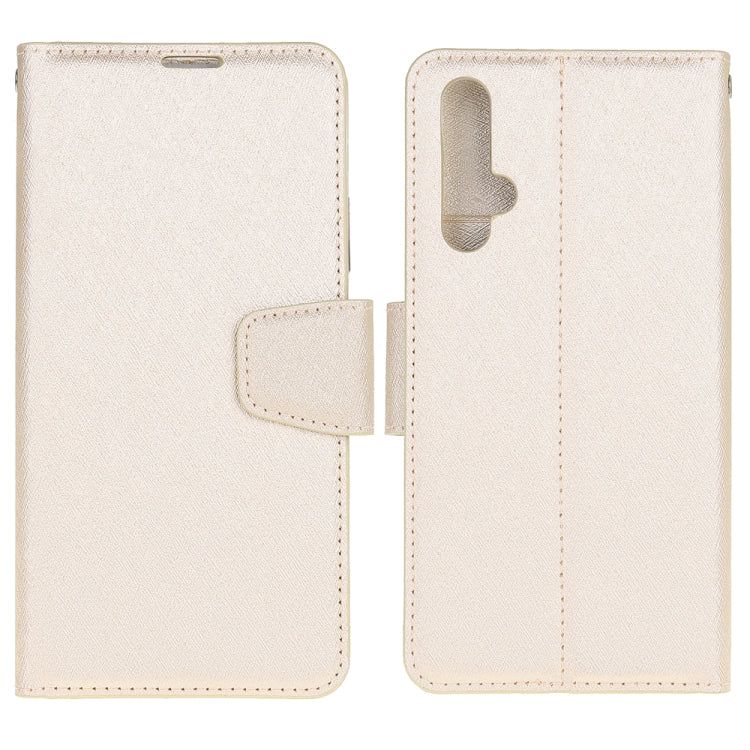 For Huawei Nova 5T & Honor 20S Silk Texture Horizontal Flip Leather Case with Holder & Card Slots & Wallet & Photo Frame