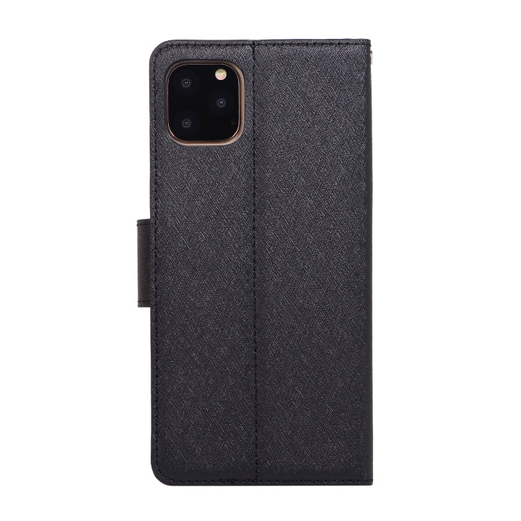 For iPhone 11 Pro Silk Texture Horizontal Flip Leather Case with Holder & Card Slots & Wallet & Photo Frame