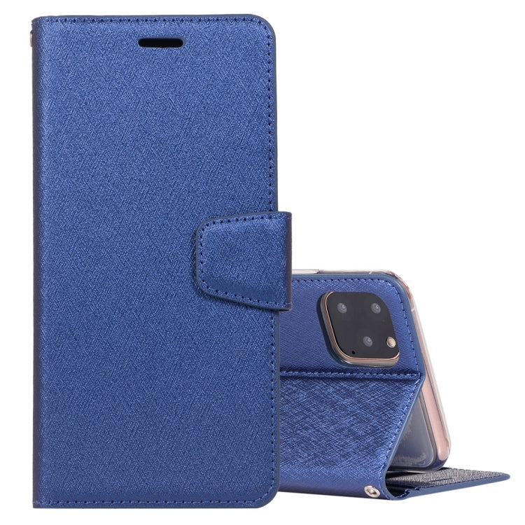 For iPhone 11 Pro Silk Texture Horizontal Flip Leather Case with Holder & Card Slots & Wallet & Photo Frame