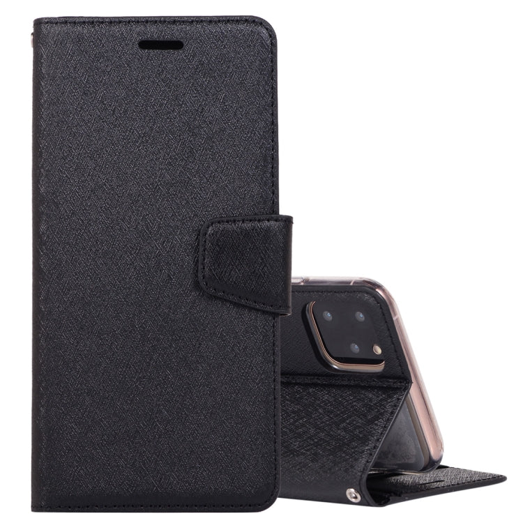 For iPhone 11 Silk Texture Horizontal Flip Leather Case with Holder & Card Slots & Wallet & Photo Frame
