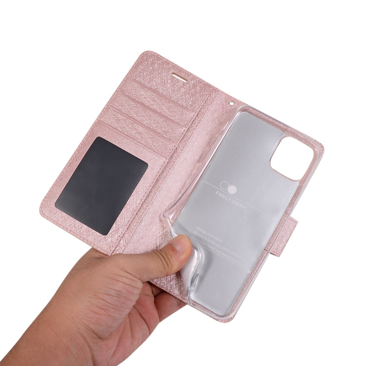 For iPhone 11 Silk Texture Horizontal Flip Leather Case with Holder & Card Slots & Wallet & Photo Frame