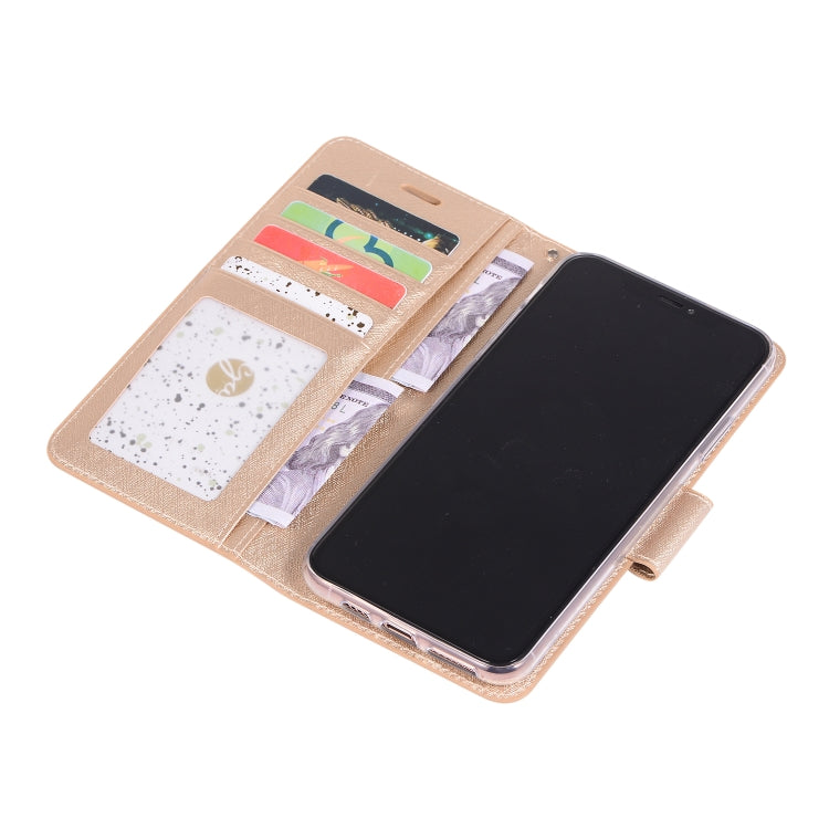 For iPhone 11 Silk Texture Horizontal Flip Leather Case with Holder & Card Slots & Wallet & Photo Frame