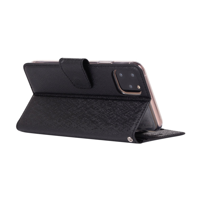 For iPhone 11 Pro Max Silk Texture Horizontal Flip Leather Case with Holder & Card Slots & Wallet & Photo Frame
