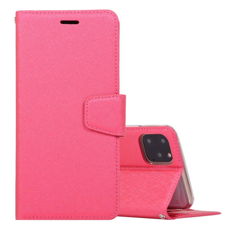 For iPhone 11 Pro Max Silk Texture Horizontal Flip Leather Case with Holder & Card Slots & Wallet & Photo Frame