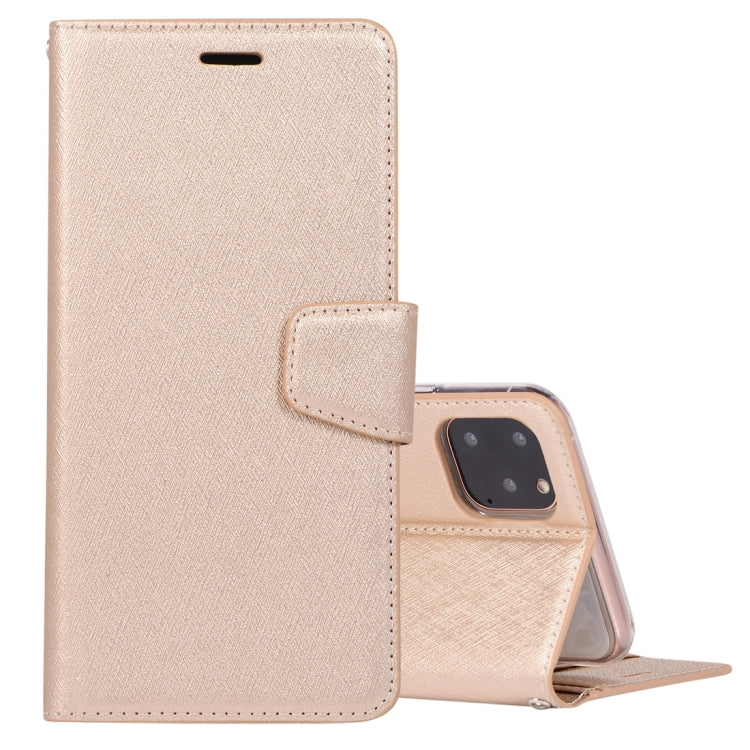 For iPhone 11 Pro Max Silk Texture Horizontal Flip Leather Case with Holder & Card Slots & Wallet & Photo Frame