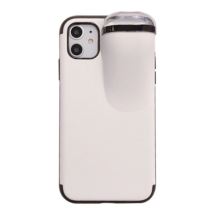 For iPhone 11 Pro PC + TPU Shockproof Protective Back Case With AirPods Storage Box