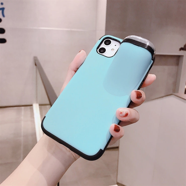 For iPhone 11 Pro PC + TPU Shockproof Protective Back Case With AirPods Storage Box