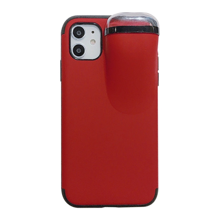 For iPhone 11 Pro Max PC + TPU Shockproof Protective Back Case With AirPods Storage Box