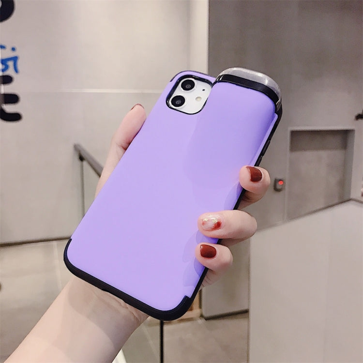 For iPhone 11 Pro Max PC + TPU Shockproof Protective Back Case With AirPods Storage Box