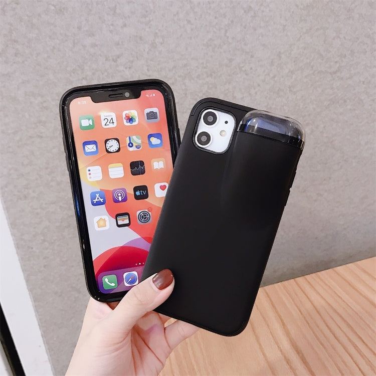 For iPhone 11 Pro Max PC + TPU Shockproof Protective Back Case With AirPods Storage Box