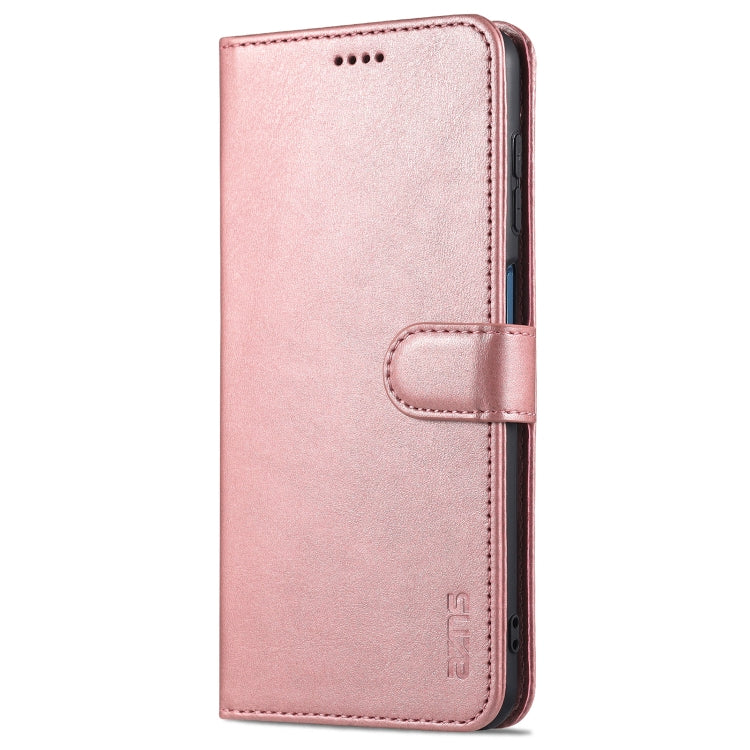 For Samsung Galaxy A12 5G AZNS Skin Feel Calf Texture Horizontal Flip Leather Case with Card Slots & Holder & Wallet