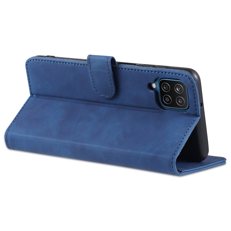 For Samsung Galaxy A12 5G AZNS Skin Feel Calf Texture Horizontal Flip Leather Case with Card Slots & Holder & Wallet