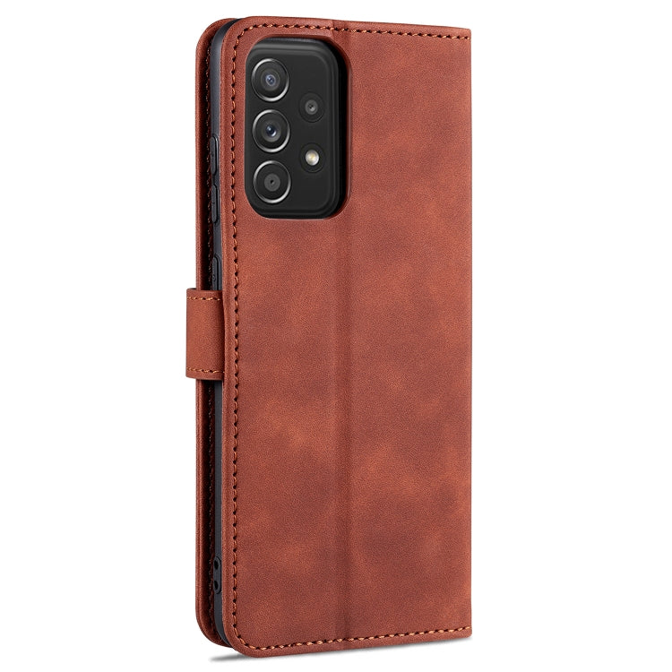 For Samsung Galaxy A52 5G / 4G AZNS Skin Feel Calf Texture Horizontal Flip Leather Case with Card Slots & Holder & Wallet