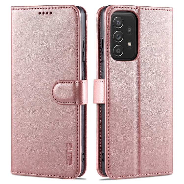 For Samsung Galaxy A52 5G / 4G AZNS Skin Feel Calf Texture Horizontal Flip Leather Case with Card Slots & Holder & Wallet