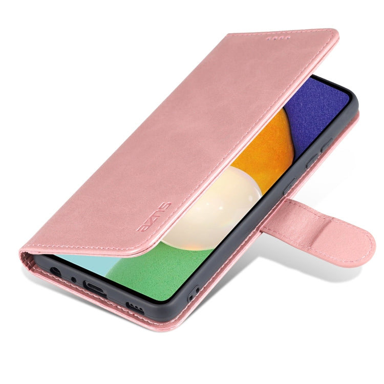 For Samsung Galaxy A52 5G / 4G AZNS Skin Feel Calf Texture Horizontal Flip Leather Case with Card Slots & Holder & Wallet
