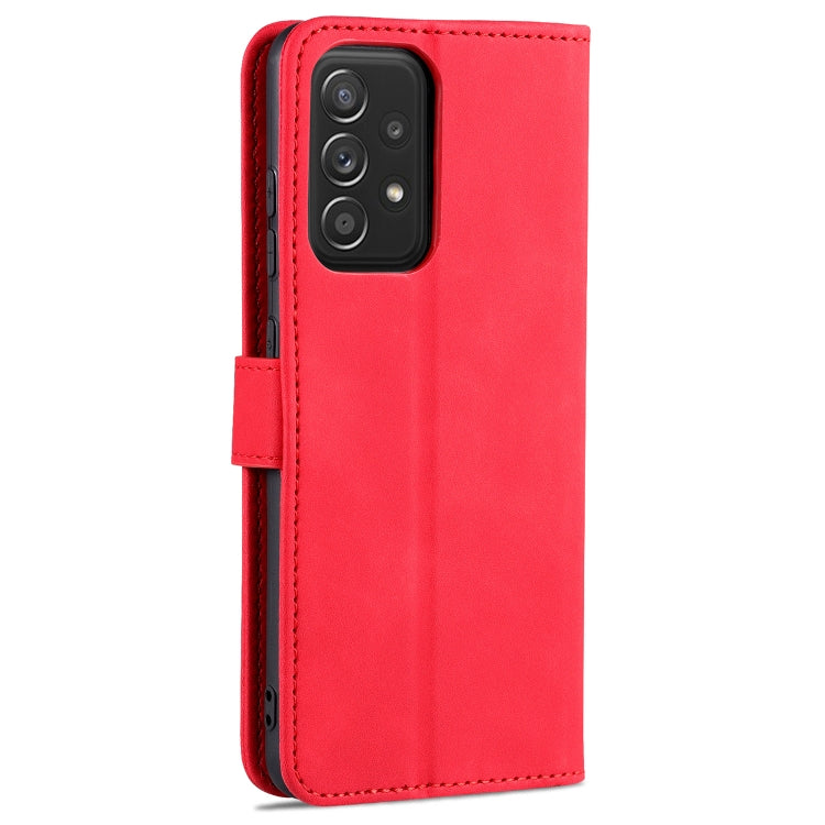 For Samsung Galaxy A52 5G / 4G AZNS Skin Feel Calf Texture Horizontal Flip Leather Case with Card Slots & Holder & Wallet