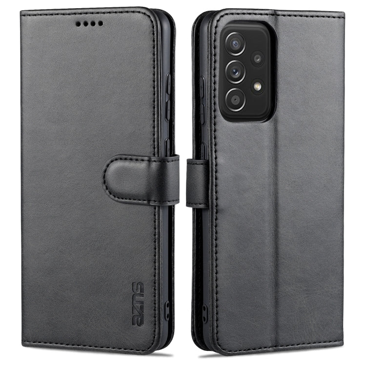 For Samsung Galaxy A52 5G / 4G AZNS Skin Feel Calf Texture Horizontal Flip Leather Case with Card Slots & Holder & Wallet