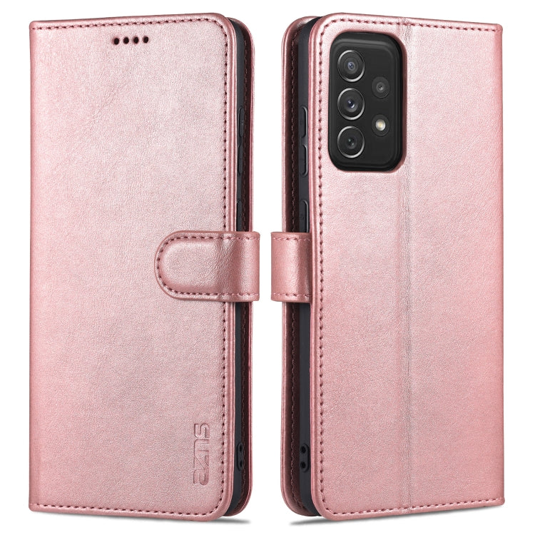 For Samsung Galaxy A72 5G / 4G AZNS Skin Feel Calf Texture Horizontal Flip Leather Case with Card Slots & Holder & Wallet