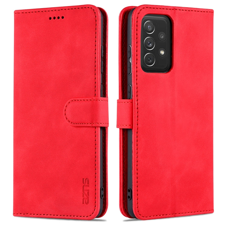 For Samsung Galaxy A72 5G / 4G AZNS Skin Feel Calf Texture Horizontal Flip Leather Case with Card Slots & Holder & Wallet