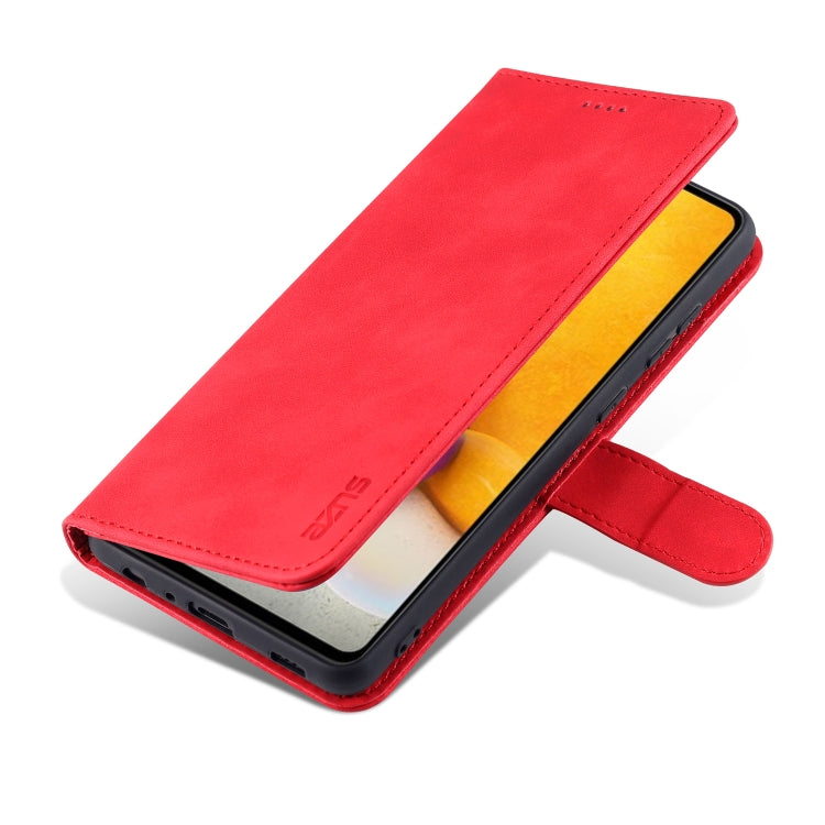 For Samsung Galaxy A72 5G / 4G AZNS Skin Feel Calf Texture Horizontal Flip Leather Case with Card Slots & Holder & Wallet