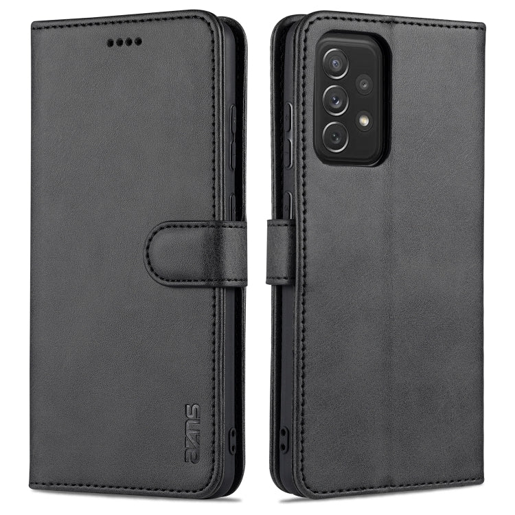 For Samsung Galaxy A72 5G / 4G AZNS Skin Feel Calf Texture Horizontal Flip Leather Case with Card Slots & Holder & Wallet