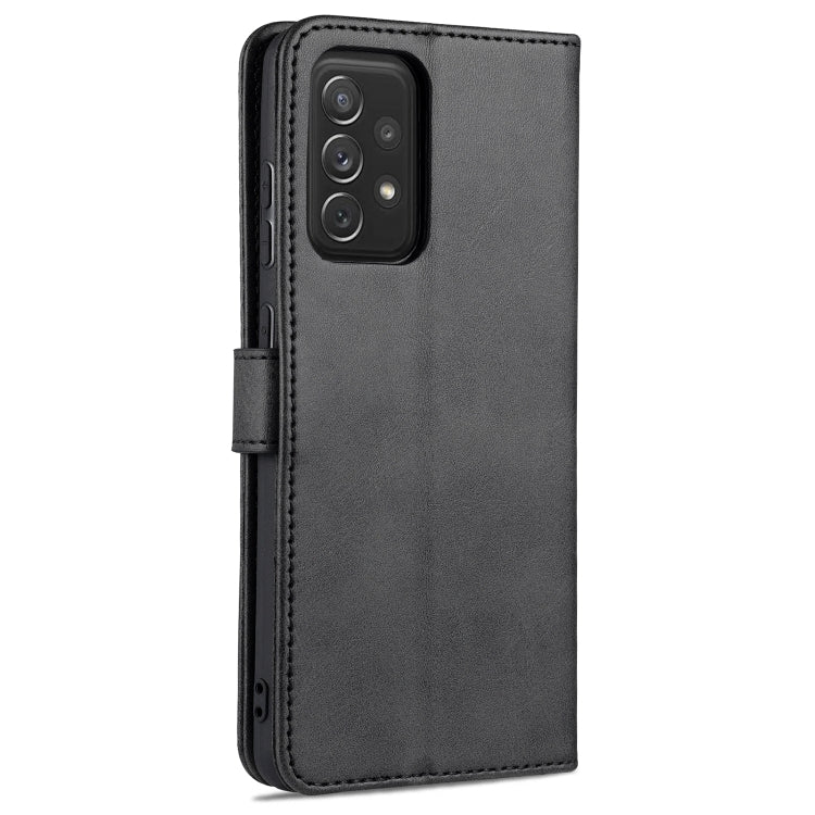 For Samsung Galaxy A72 5G / 4G AZNS Skin Feel Calf Texture Horizontal Flip Leather Case with Card Slots & Holder & Wallet