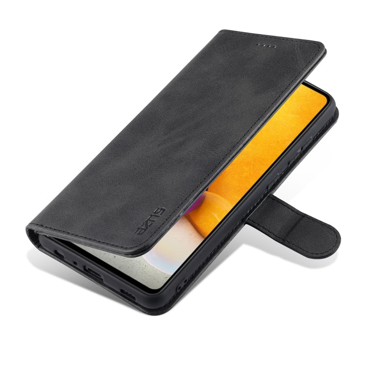 For Samsung Galaxy A72 5G / 4G AZNS Skin Feel Calf Texture Horizontal Flip Leather Case with Card Slots & Holder & Wallet