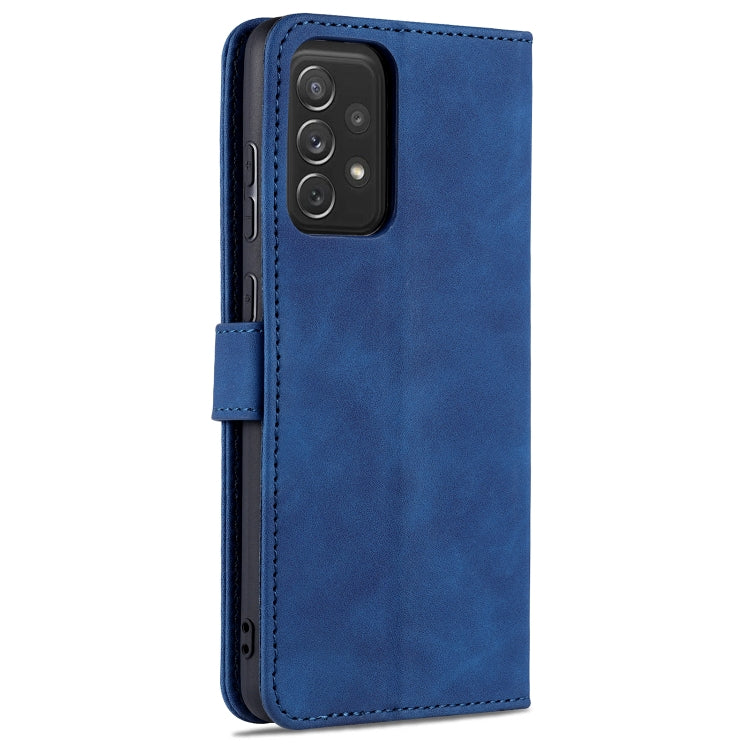 For Samsung Galaxy A72 5G / 4G AZNS Skin Feel Calf Texture Horizontal Flip Leather Case with Card Slots & Holder & Wallet