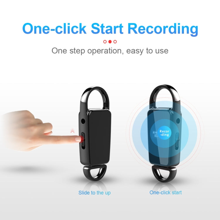 S23 HD Noise Reduction Keychain Voice Recorder Pen with Display Screen, Capacity:8GB