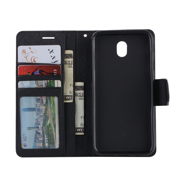For LG K30 (2019) Silk Texture Horizontal Flip Leather Case with Holder & Card Slots & Wallet & Photo Frame
