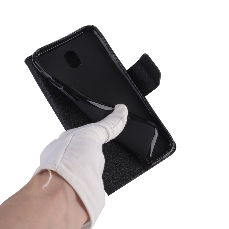For LG K30 (2019) Silk Texture Horizontal Flip Leather Case with Holder & Card Slots & Wallet & Photo Frame