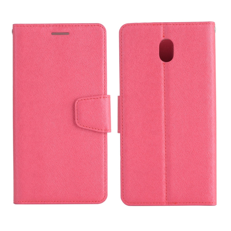 For LG K30 (2019) Silk Texture Horizontal Flip Leather Case with Holder & Card Slots & Wallet & Photo Frame