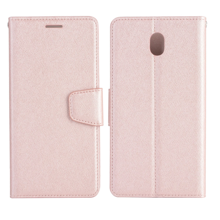 For LG K30 (2019) Silk Texture Horizontal Flip Leather Case with Holder & Card Slots & Wallet & Photo Frame