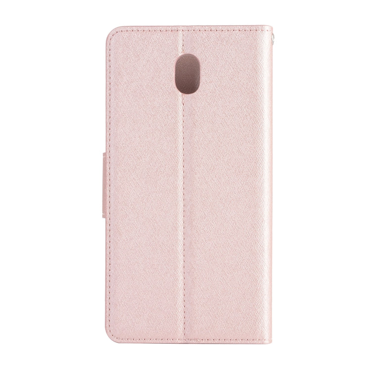 For LG K30 (2019) Silk Texture Horizontal Flip Leather Case with Holder & Card Slots & Wallet & Photo Frame