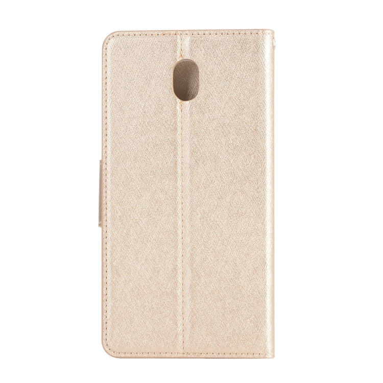 For LG K30 (2019) Silk Texture Horizontal Flip Leather Case with Holder & Card Slots & Wallet & Photo Frame