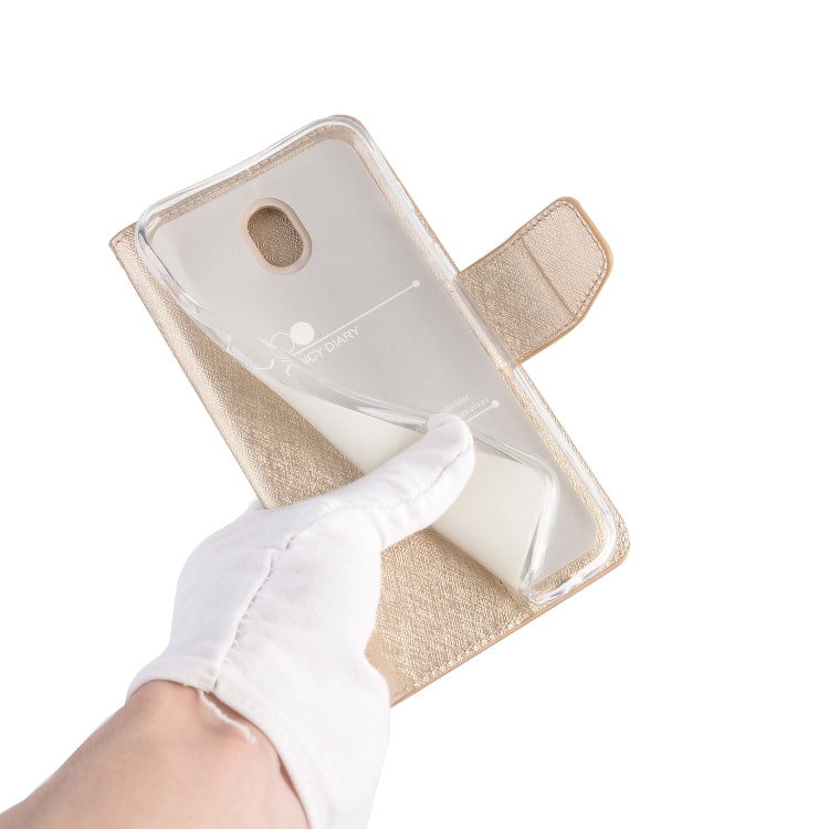 For LG K30 (2019) Silk Texture Horizontal Flip Leather Case with Holder & Card Slots & Wallet & Photo Frame