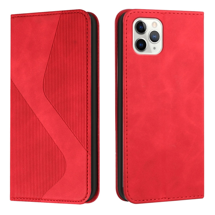 Skin Feel Magnetic S-type Solid Color Horizontal Flip Leather Case with Holder & Card Slot & Wallet For iPhone 11 Pro