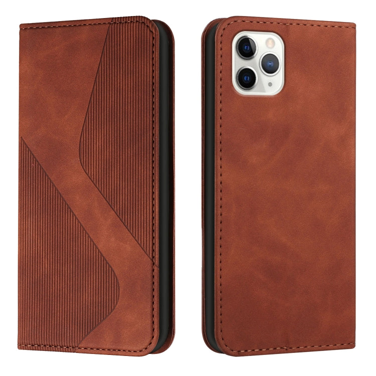 Skin Feel Magnetic S-type Solid Color Horizontal Flip Leather Case with Holder & Card Slot & Wallet For iPhone 11 Pro