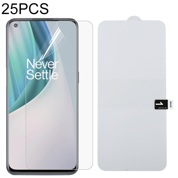 For OnePlus Nord N10 5G 25 PCS Full Screen Protector Explosion-proof Hydrogel Film