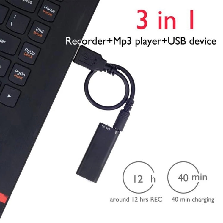 SK892 Mini Portable USB Recording Pen Voice Recorder Audio Sound Dictaphone MP3 Player, Capacity:32GB