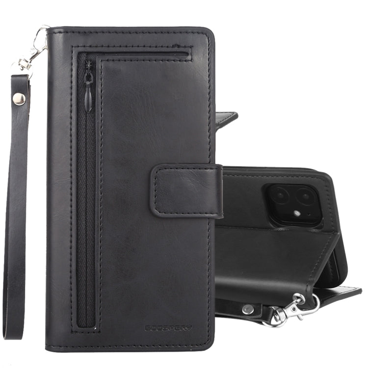 For iPhone 11 GOOSPERY DETACHABLE DIARY Detachable Horizontal Flip Leather Case with Holder & Card Slots & Zipper & Wallet