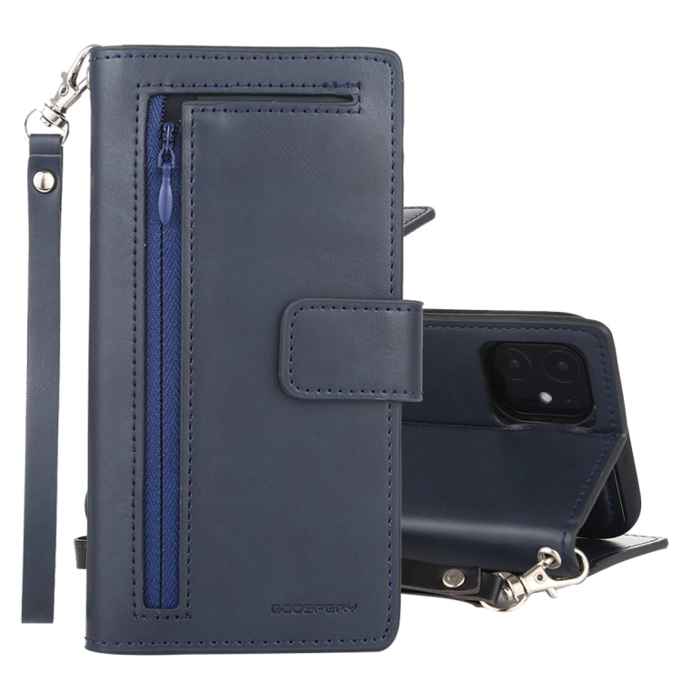 For iPhone 11 GOOSPERY DETACHABLE DIARY Detachable Horizontal Flip Leather Case with Holder & Card Slots & Zipper & Wallet