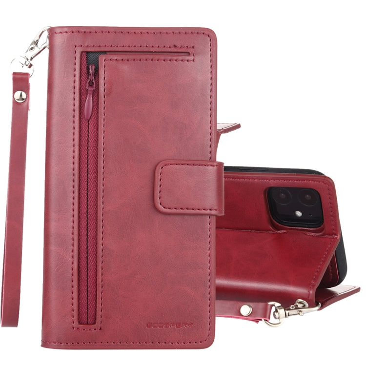 For iPhone 11 GOOSPERY DETACHABLE DIARY Detachable Horizontal Flip Leather Case with Holder & Card Slots & Zipper & Wallet