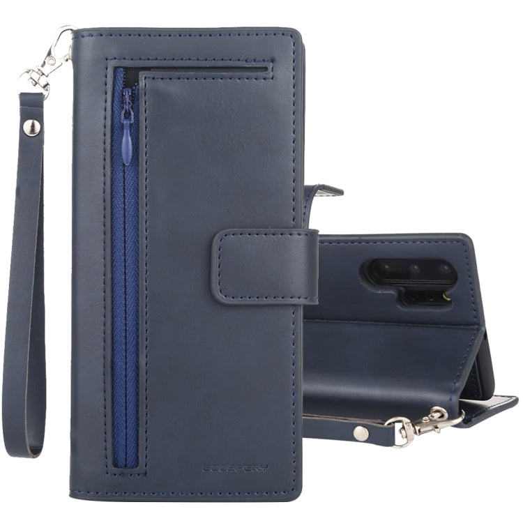 For Galaxy Note 10+ GOOSPERY DETACHABLE DIARY Detachable Horizontal Flip Leather Case with Holder & Card Slots & Zipper & Wallet