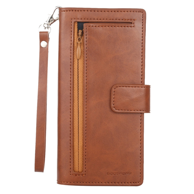 For Galaxy Note 10+ GOOSPERY DETACHABLE DIARY Detachable Horizontal Flip Leather Case with Holder & Card Slots & Zipper & Wallet