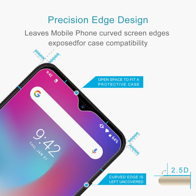 For Umidigi Power 5 50 PCS 0.26mm 9H 2.5D Tempered Glass Film