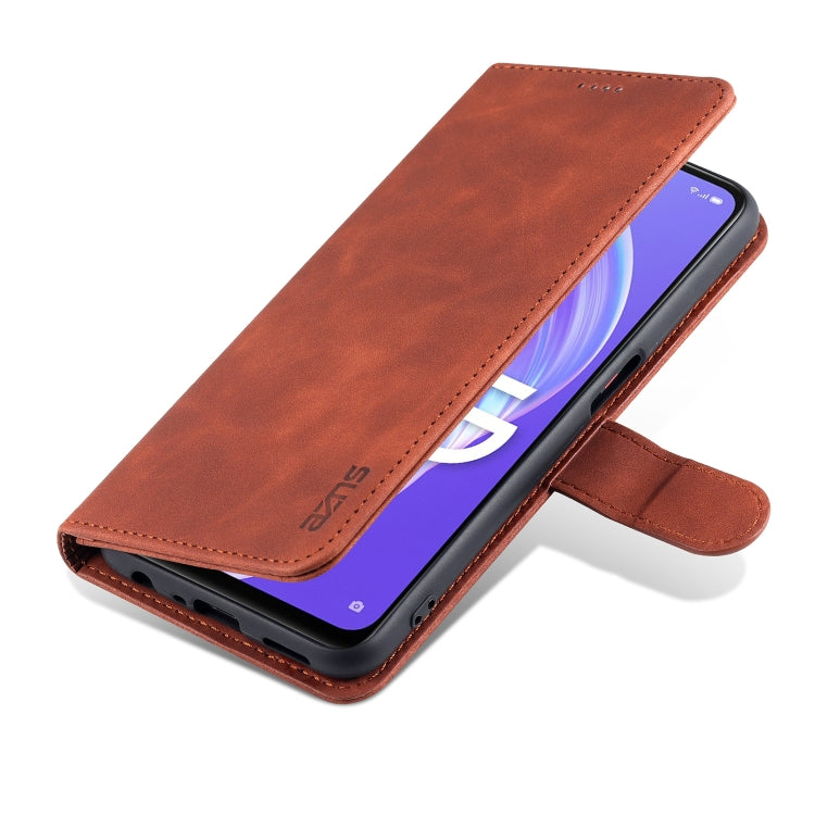 For OPPO A72 5G / A52 5G AZNS Skin Feel Calf Texture Horizontal Flip Leather Case with Card Slots & Holder & Wallet