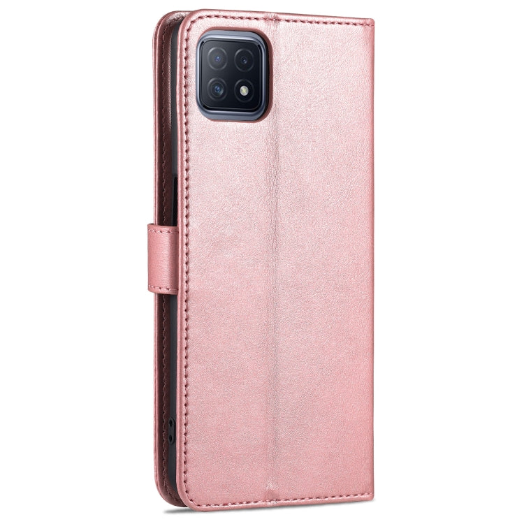 For OPPO A72 5G / A52 5G AZNS Skin Feel Calf Texture Horizontal Flip Leather Case with Card Slots & Holder & Wallet