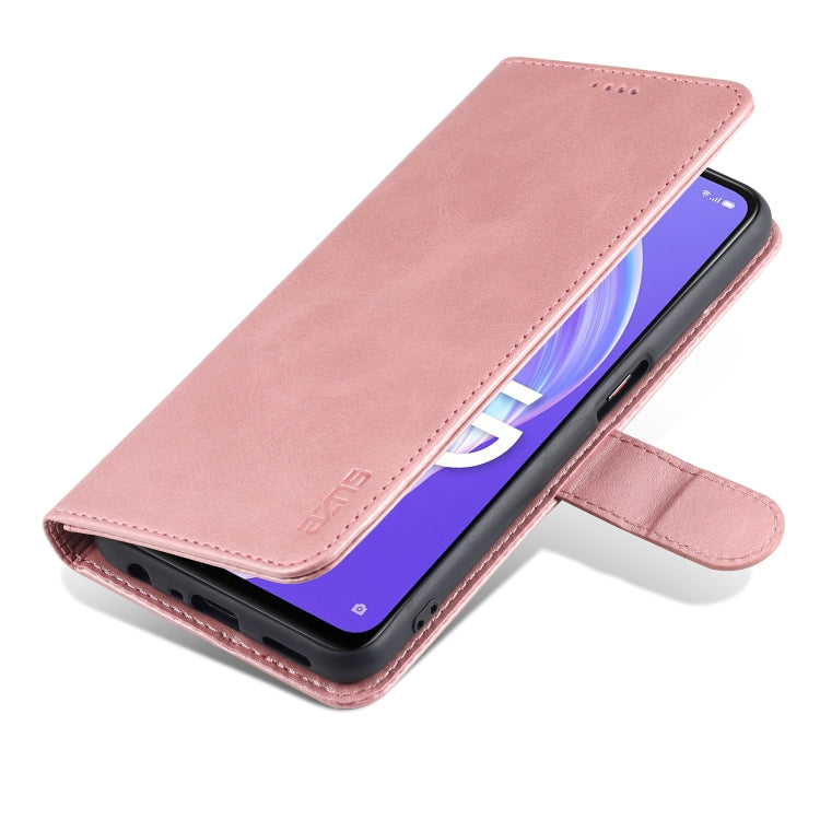 For OPPO A72 5G / A52 5G AZNS Skin Feel Calf Texture Horizontal Flip Leather Case with Card Slots & Holder & Wallet