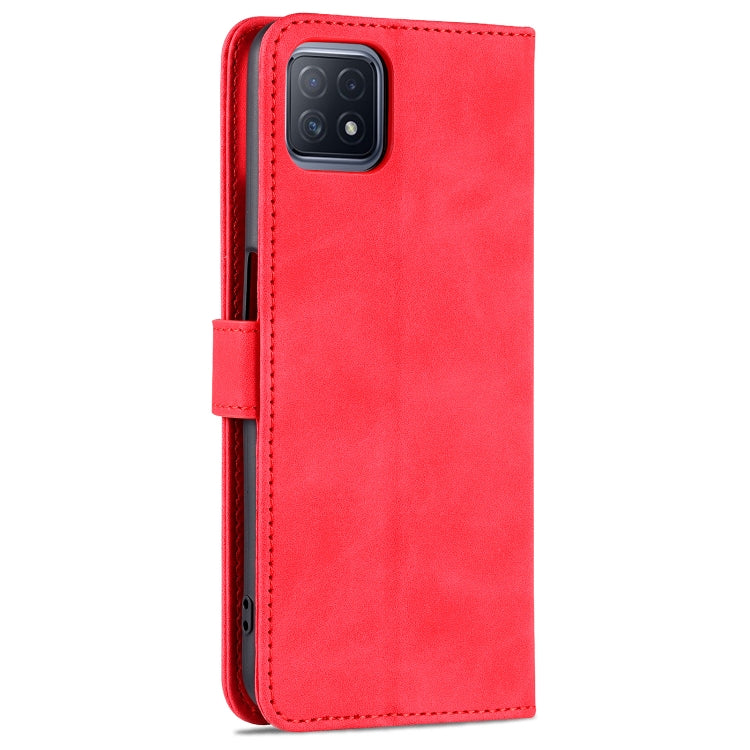 For OPPO A72 5G / A52 5G AZNS Skin Feel Calf Texture Horizontal Flip Leather Case with Card Slots & Holder & Wallet